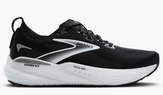 Brooks Women's Glycerin GTS 22 Black/Grey/White Brooks Women's Glycerin GTS 22 Black/Grey/White