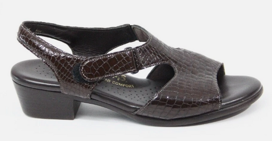 SAS Women's Suntimer Comfort Dress Sandals Brown Croc SAS Women's Suntimer Comfort Dress Sandals Brown Croc