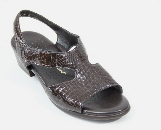 SAS Women's Suntimer Comfort Dress Sandals Brown Croc SAS Women's Suntimer Comfort Dress Sandals Brown Croc