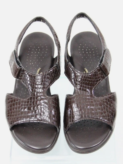 SAS Women's Suntimer Comfort Dress Sandals Brown Croc