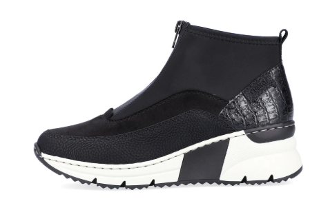 Rieker Women's Kitty N6352 Wedge Bootie Black Rieker Women's Kitty N6352 Wedge Bootie Black