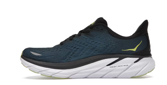 Hoka One One Men's Clifton 8 Sneaker Blue Coral/ Butterfly