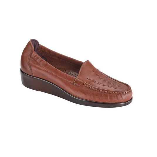 SAS Women's Weave Slip-on Shoe Chestnut SAS Women's Weave Slip-on Shoe Chestnut