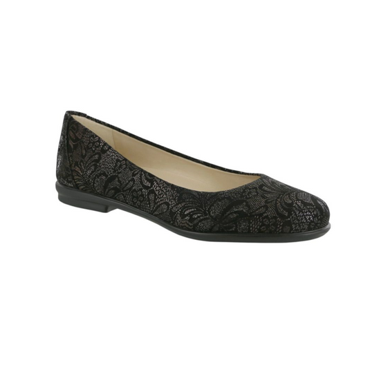SAS Women's Scenic Ballet Flat Black Lace SAS Women's Scenic Ballet Flat Black Lace