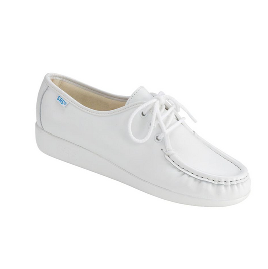 SAS Women's Siesta Genuine Moccasin White