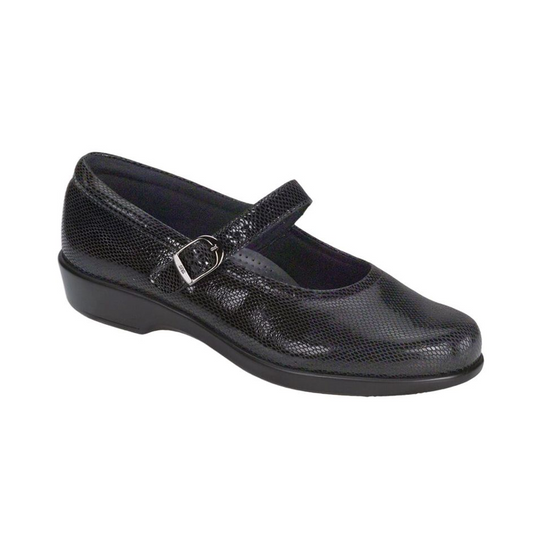SAS Women's Maria Mary Jane Shoe Black Snake SAS Women's Maria Mary Jane Shoe Black Snake