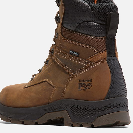 Timberland Men's TiTAN™ EV 8" Soft-Toe Waterproof Work Boot - Medium Brown Full-Grain Timberland Men's TiTAN™ EV 8" Soft-Toe Waterproof Work Boot - Medium Brown Full-Grain