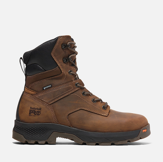 Timberland Men's TiTAN™ EV 8" Soft-Toe Waterproof Work Boot - Medium Brown Full-Grain Timberland Men's TiTAN™ EV 8" Soft-Toe Waterproof Work Boot - Medium Brown Full-Grain