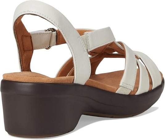 Clarks womens Tuleah Cross Cream Leather Clarks womens Tuleah Cross Cream Leather