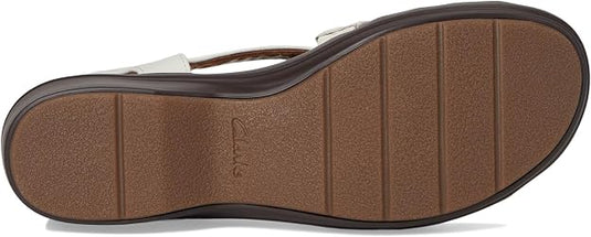Clarks womens Tuleah Cross Cream Leather Clarks womens Tuleah Cross Cream Leather