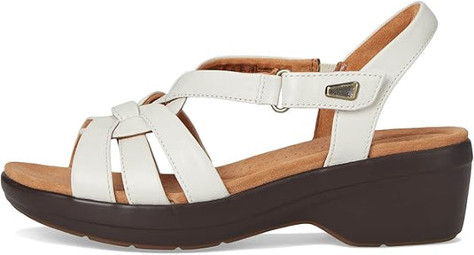 Clarks womens Tuleah Cross Cream Leather Clarks womens Tuleah Cross Cream Leather