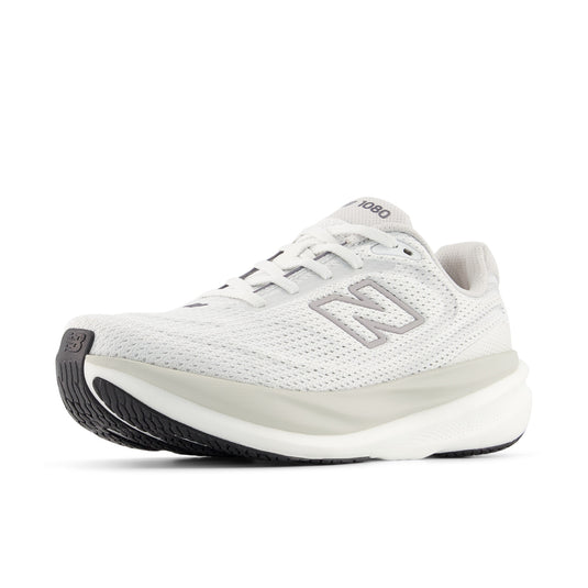 New Balance Women's 1080v15 Sneaker White/Grey New Balance Women's 1080v15 Sneaker White/Grey