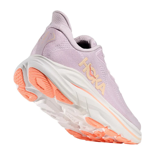 Hoka One One Women's Clifton 10 Sneaker Lilac Cream/Tangerine Glow (LRMT) Hoka One One Women's Clifton 10 Sneaker Lilac Cream/Tangerine Glow (LRMT)