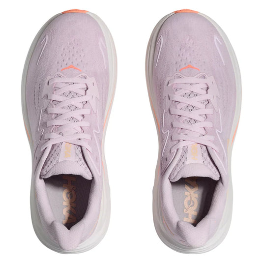 Hoka One One Women's Clifton 10 Sneaker Lilac Cream/Tangerine Glow (LRMT) Hoka One One Women's Clifton 10 Sneaker Lilac Cream/Tangerine Glow (LRMT)