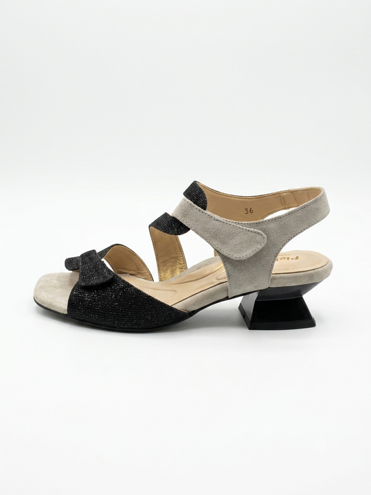 PieSanto suede high-heeled sandal Multicolor PieSanto suede high-heeled sandal Multicolor