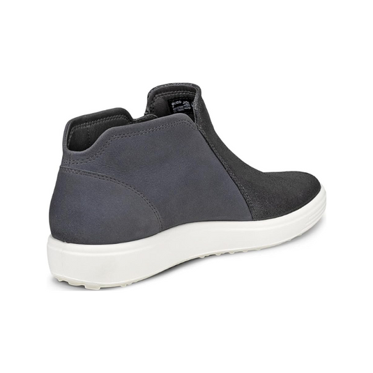 Ecco Women's Soft 7 Low Bootie Silver Heavy/Magnet Ecco Women's Soft 7 Low Bootie Silver Heavy/Magnet