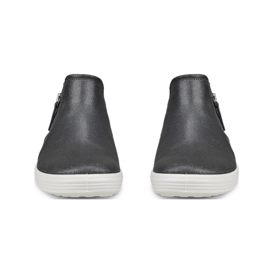 Ecco Women's Soft 7 Low Bootie Silver Heavy/Magnet Ecco Women's Soft 7 Low Bootie Silver Heavy/Magnet