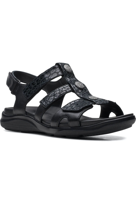 Clarks Women's Kylyn Step Sandal - Black