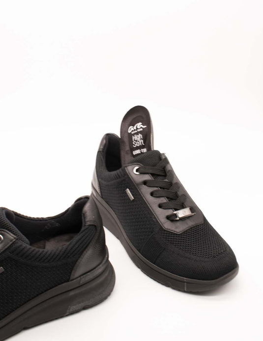 Ara Women's Shoes Neapel Tron 2.0- GTX Lace Sneaker Black Ara Women's Shoes Neapel Tron 2.0- GTX Lace Sneaker Black