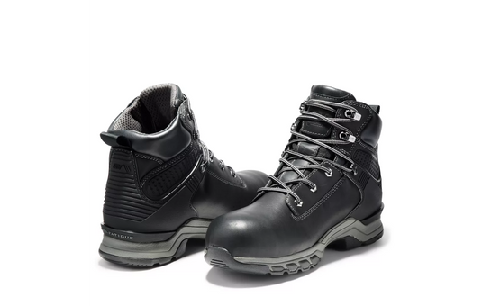 Timberland Men's PRO® Hypercharge 6" Comp Toe Work Boots Black Full-Grain Timberland Men's PRO® Hypercharge 6" Comp Toe Work Boots Black Full-Grain