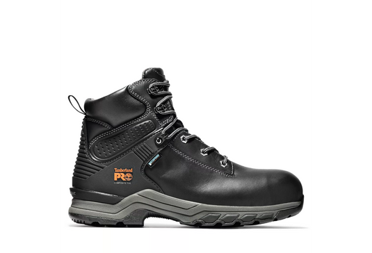 Timberland Men's PRO® Hypercharge 6" Comp Toe Work Boots Black Full-Grain Timberland Men's PRO® Hypercharge 6" Comp Toe Work Boots Black Full-Grain