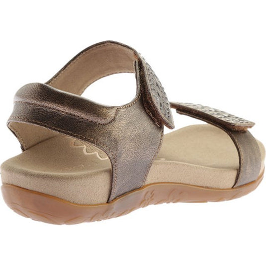 Aetrex Women's Maria Studded Quarter Strap Sandal Bronze Aetrex Women's Maria Studded Quarter Strap Sandal Bronze