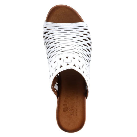 Spring Step Women's Anika Slide Sandal White Spring Step Women's Anika Slide Sandal White