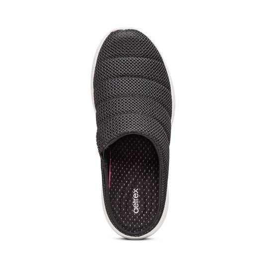 Aetrex Women's Harley Slip-On Sneakers Black Aetrex Women's Harley Slip-On Sneakers Black