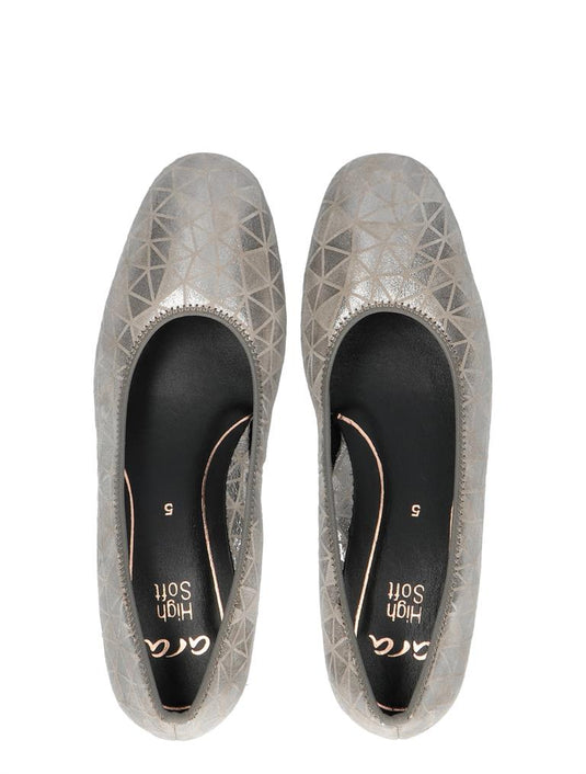 Ara Women's Graz Block Heel Moon Silver Ara Women's Graz Block Heel Moon Silver