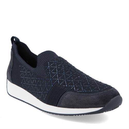 Ara Women's Lissabon Slip-on Shoe Blue Ara Women's Lissabon Slip-on Shoe Blue