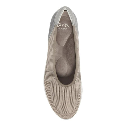 Ara Women's Lauren Sport Ballet Flat Taupe Ara Women's Lauren Sport Ballet Flat Taupe