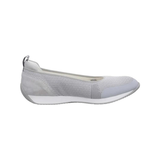 Ara Women's Perth Sport Ballet Flat Silver Ara Women's Perth Sport Ballet Flat Silver