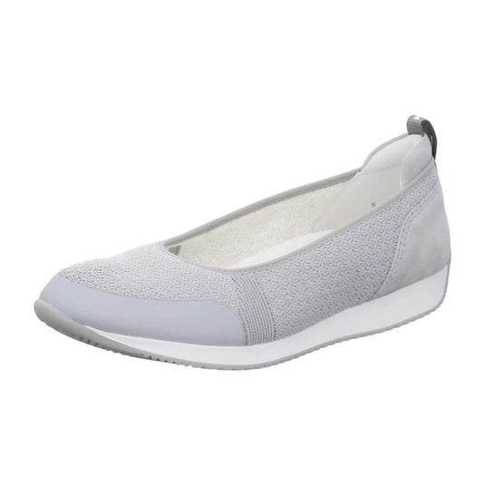 Ara Women's Perth Sport Ballet Flat Silver Ara Women's Perth Sport Ballet Flat Silver