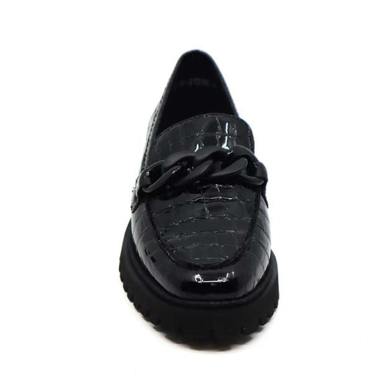 Ara Women's Kent 2.0 Slip On Loafer Black Patent Leather Ara Women's Kent 2.0 Slip On Loafer Black Patent Leather