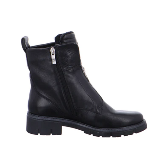 Ara Women's Deon| Dover Lug Sole Front & Inside Zip Boot Black Ara Women's Deon| Dover Lug Sole Front & Inside Zip Boot Black