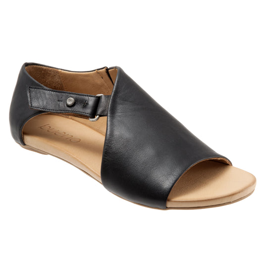 Bueno Women's Kale Sandals Black Leather Bueno Women's Kale Sandals Black Leather