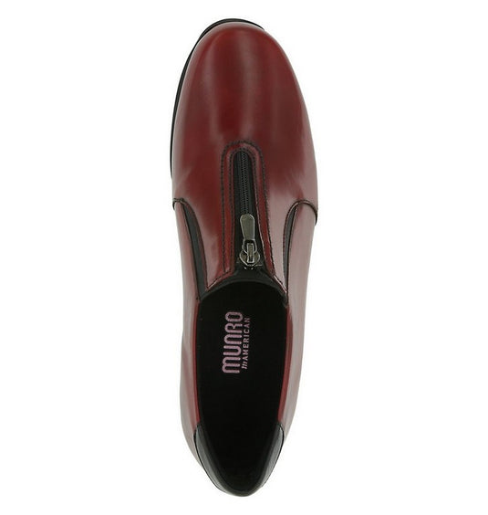 Munro Women's Berkley Travel Shoe Red Leather