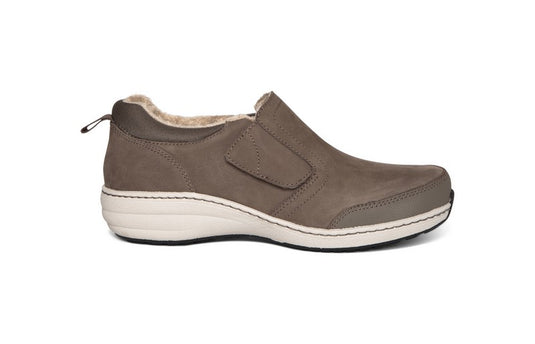 Aetrex Women's Tyra Waterproof Slip-On Warm Grey Aetrex Women's Tyra Waterproof Slip-On Warm Grey