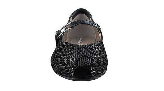 Beautifeel Women's Caroline Black Shiny Scale Print Suede Beautifeel Women's Caroline Black Shiny Scale Print Suede