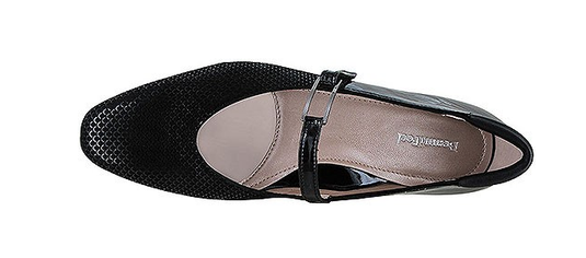 Beautifeel Women's Caroline Black Shiny Scale Print Suede Beautifeel Women's Caroline Black Shiny Scale Print Suede