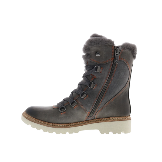 Bionica Women's Demee Lace Up Casual Boots Gray Suede Bionica Women's Demee Lace Up Casual Boots Gray Suede