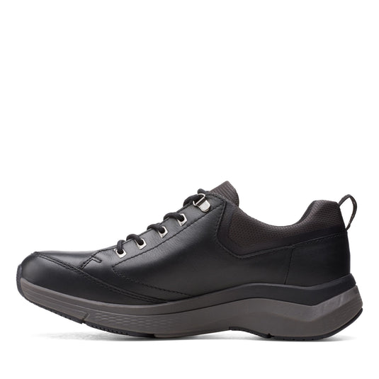 Clarks Men's Wave 2.0 Vibe Black Leather Clarks Men's Wave 2.0 Vibe Black Leather