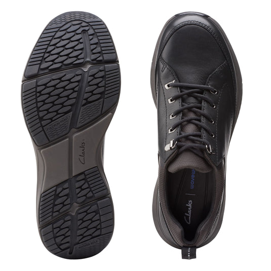 Clarks Men's Wave 2.0 Vibe Black Leather Clarks Men's Wave 2.0 Vibe Black Leather