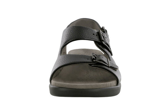 SAS Men's Bravo Ankle Strap Sandals Black Leather