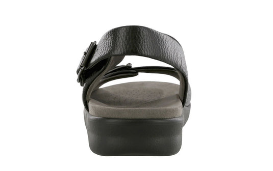 SAS Men's Bravo Ankle Strap Sandals Black Leather SAS Men's Bravo Ankle Strap Sandals Black Leather