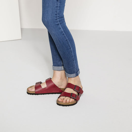 Birkenstock Sandals Arizona Pull Up Bordeaux