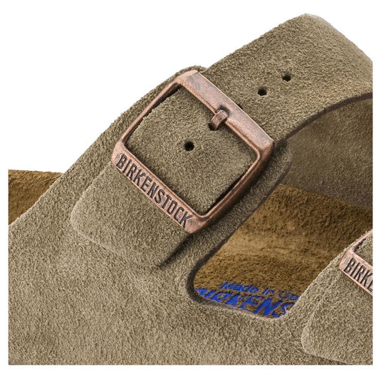 Birkenstock Sandals Arizona Taupe Suede Leather