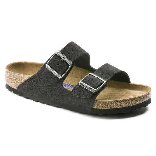 Birkenstock Sandals Arizona Velvet Gray Suede Leather Birkenstock Sandals Arizona Velvet Gray Suede Leather