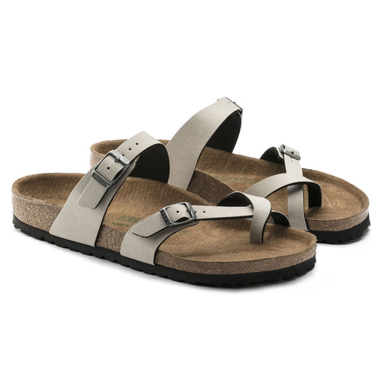 Birkenstock Sandals Mayari Vegan Pull Up Stone