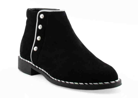 Beautifeel Women's Marlowe Black Seude with White Combi Beautifeel Women's Marlowe Black Seude with White Combi